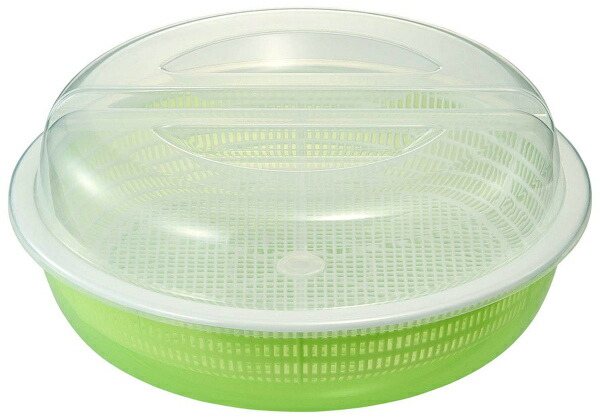 楽天市場 卓上水切り シクラメン蓋付き 丸水切りセットｓ グリーン Cy S ザル 具材ケース 丸型 オンラインショップ びーんず