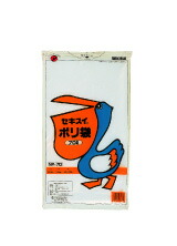 セキスイ ポリ袋 NP70 （10枚入り口・入口） 1入れもの 40冊入り口・入口【N P-70 澄み切った 0.03×850×950  ゴミ袋 くず物 ぽり袋】積水化学工業  積水テクノ働きかける株式会社
