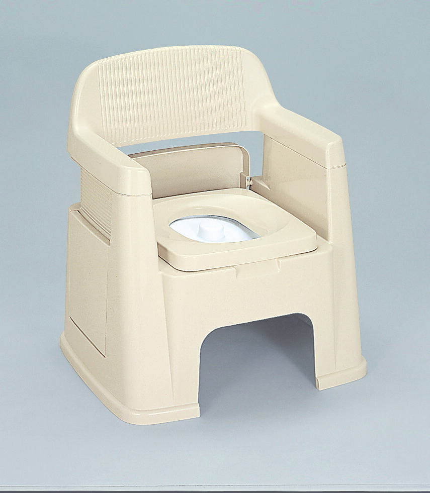 トンボ 携帯型室内用便器裏型 ベージュ 【室内・介護用 専用消臭液 抗菌 TONBO 新輝合成】※大型商いものの為送りとどける先は法人様のみご申し付ける可