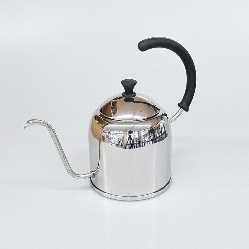 Miyacoffee ドリップケトル 1.2Ｌ ミラー 艶消し 宮崎製作所 ミヤコーヒー コーヒー ケトル やかん ポット 極細注ぎ口 湯沸かし 耐久 保温 おしゃれ かわいい ステンレス ガス火 IH 日本製