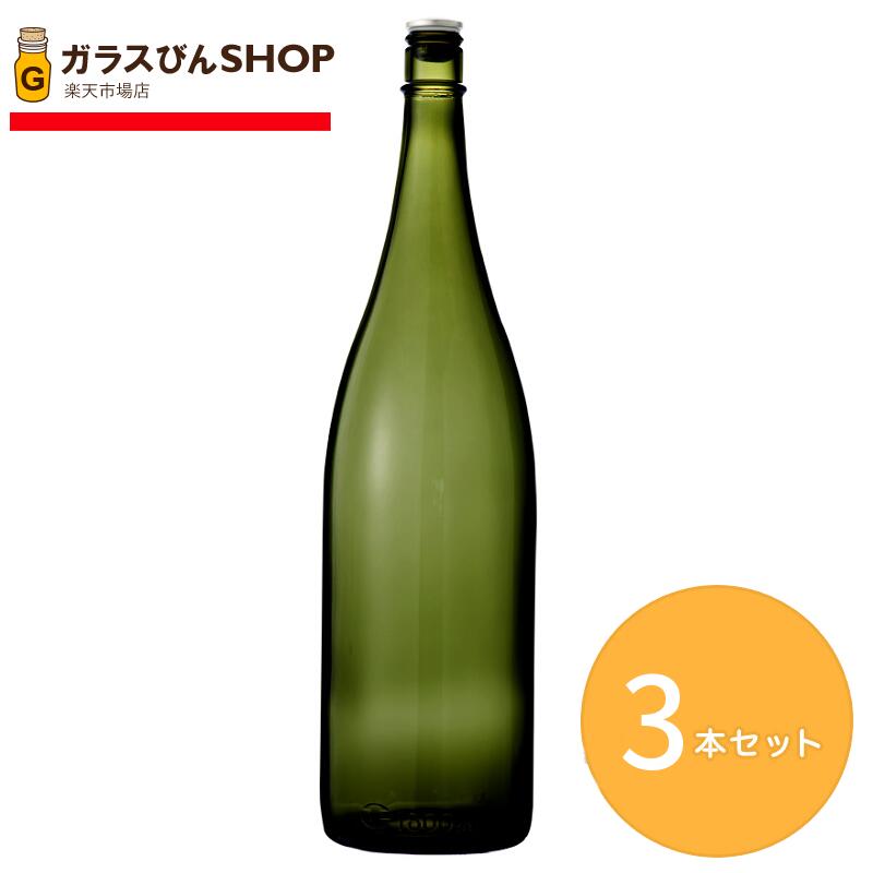 楽天市場】ガラス瓶 酒瓶 清酒1800-EG 一升瓶 Eグリーン