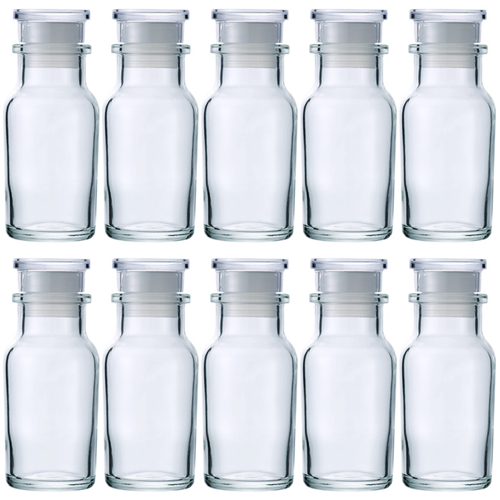 スパイスボトル ワグナー瓶 樹脂キャップ 中栓付　125本 スパイスボトル ワグナー瓶 樹脂キャップ 中栓付 125本