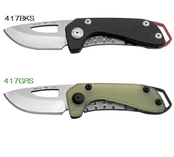 BUCK バック 417BKS 417GRS Budgie バッジー フォールディングナイフ S35VN G10 フレームロック クリップ付
