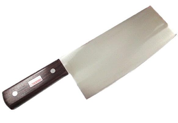 中華まかない方 220粍\u003cBR\u003eChinese Cleaver\u003cBR\u003eステンレス鋼 モリブデン鋼\u003cBR\u003e木材手持ち部分\u003cBR\u003e日本製