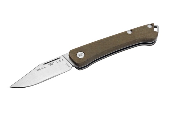 BUCK バック 250GRS1 Saunter サンタ― OD Green Micarta ODグリーンマイカルタ Clip Point クリップポイント フォールディングナイフ スリップジョイント