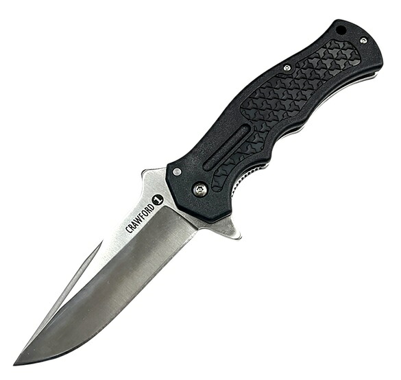 COLD STEEL コールドスチール 20MWCB Black ﾌﾞﾗｯｸ Crawford Model 1 クロフォードモデル1 4116ｽﾃﾝﾚｽ Zy-Exﾊﾝﾄﾞﾙ クリップポイントブレード ライナーロック フォールディングナイフ フリッパー搭載 クリップ付 【49】