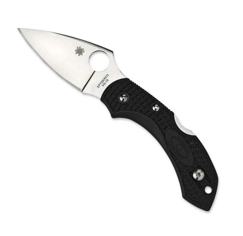 SPYDERCO スパイダルコ Dragonfly2 ドラゴンフライ2 ブラック VG-10 FRN(ガラス繊維強化ナイロン) ストレート　直刃 背止めロック クリップ付
