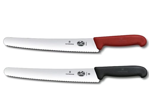 VICTORINOX ビクトリノックス ブレッドナイフ&ペイストリーナイフ ブレッドナイフ　刃長260mm パン切包丁 パン切り ハンドルカラー　黒 or 赤 ステンレス スイス