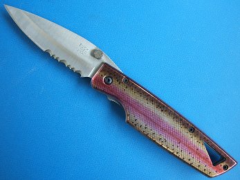 BUCK バック 175S6 Lightning　2 ライトニング　2 レインボートラウト　スケール フォールディングナイフ
