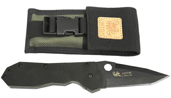 LINTON リントン L-92015.125 U2タントーII G10ハンドル ブラック シース付き
