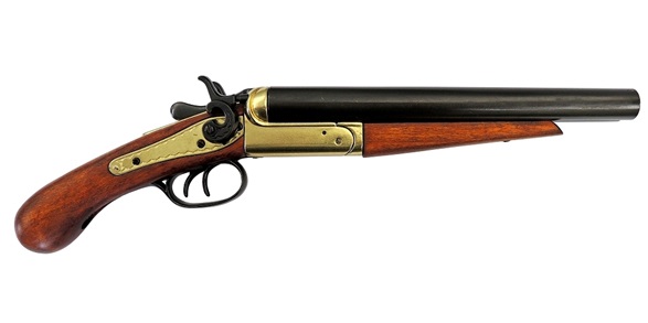 楽天市場】DENIX モデルガン 古式銃 ダブルバレルピストル 1114