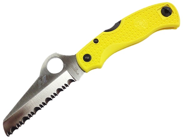 SPYDERCO スパイダルコ Saver Salt セーバーソルト H-1 FRN(ガラス繊維強化ナイロン) セレーション 背止めロック クリップ付