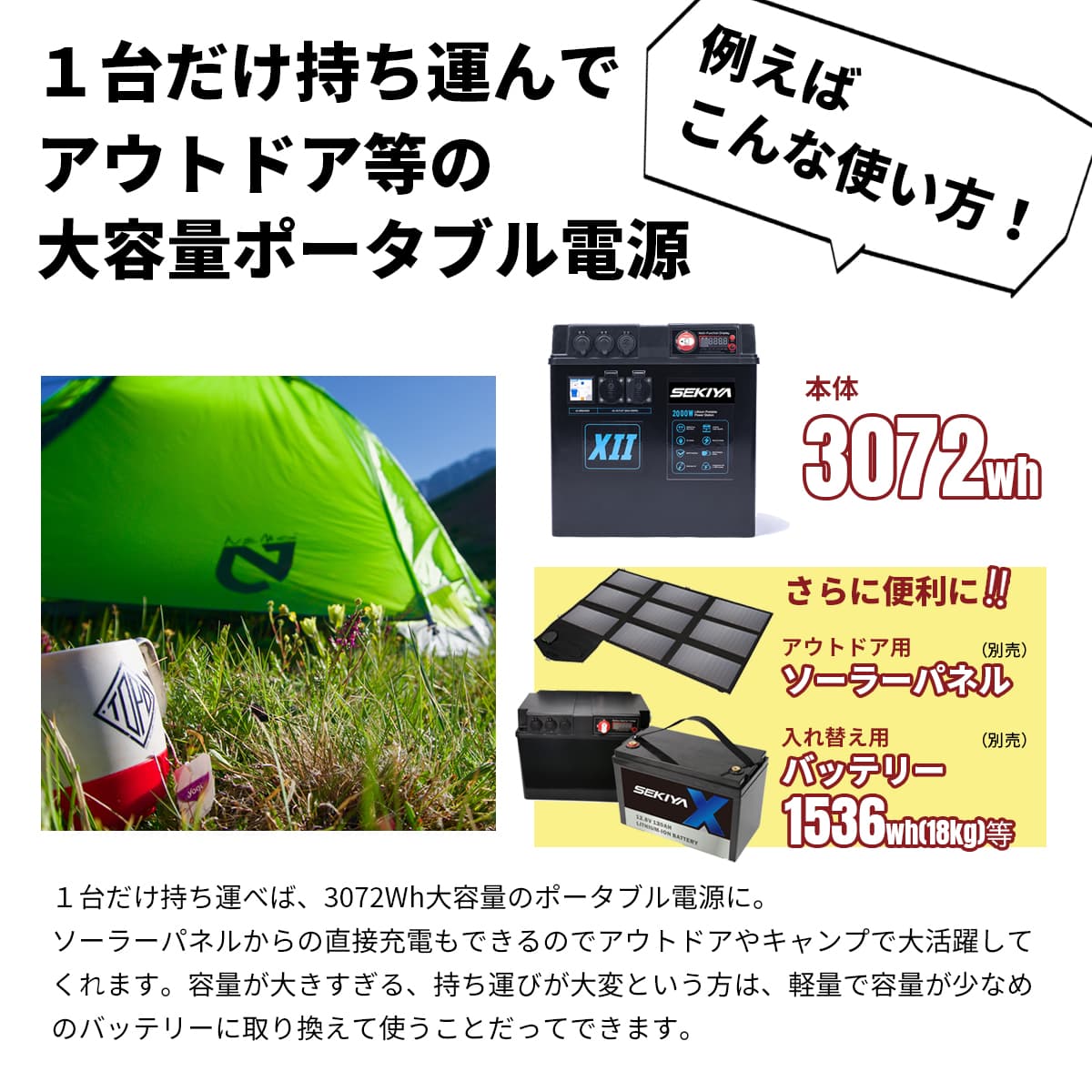 最大122wh容量 ポータブル電源 Sdb30 電動工具本体 簡単接続で最大122whまで増設 怪物 太陽光充電mppt付属 単体3072wh 00w出力 その他 自動切り替え付 Powerアップ 故障修理ok 電話サポート無料bluetti ｓｅｋｉｙａ自動切り替え付き怪物 家庭用蓄電池