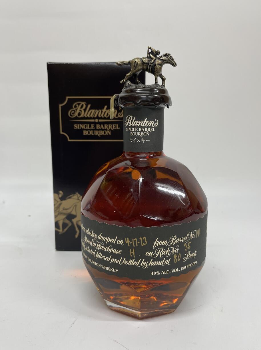 て*。様 Blanton's シングルバレルバーボン750ml 楽天市場】ブラントン 750ml 46度 正規品 箱付 シングルバレル