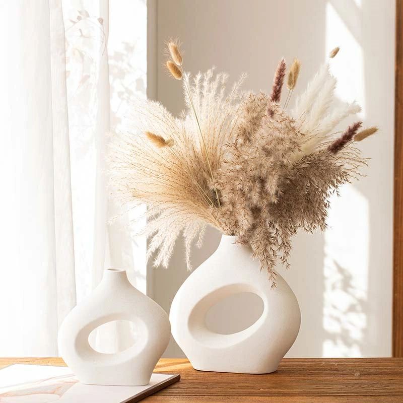 磁器壺、花入れ 骨董 青磁 壺 花入 オブジェ 陶器扶養 木箱 ディスプレイ 飾り壺