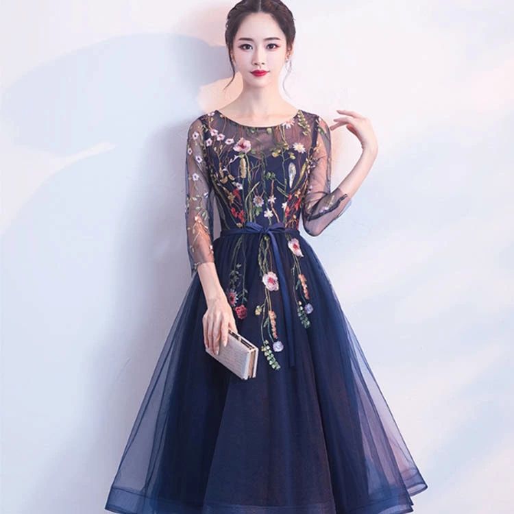 【最安挑戦！55%OFF＆12558円→6578円!】レディース レース チュール ワンピース 無地 結婚式 二次会 パーティー 演奏会 発表会 披露宴 プリンセスドレス 花嫁の介添えドレス
