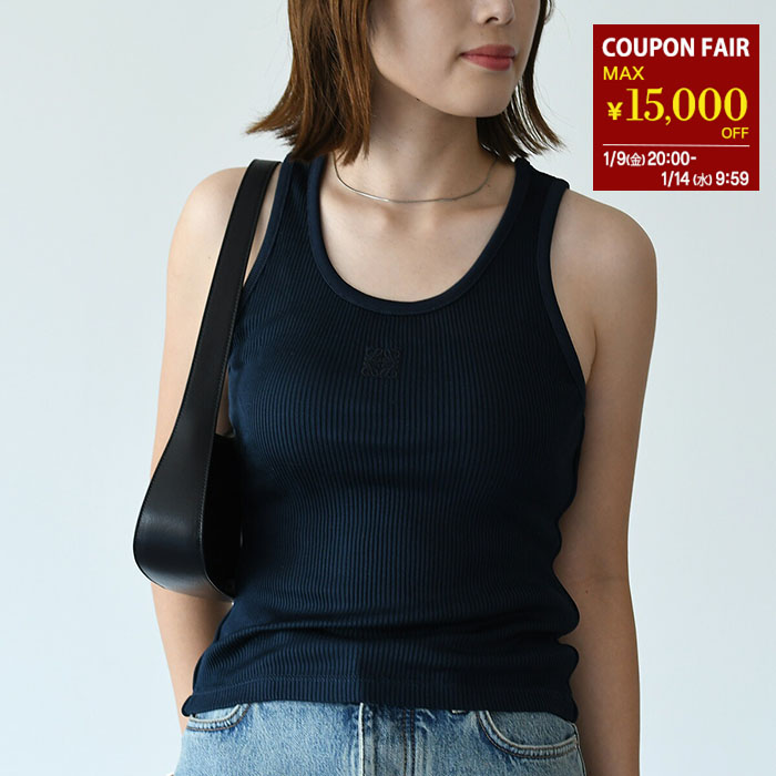 ロエベ　トップス 楽天市場】ロエベ LOEWE タンクトップ ブルー レディース s540y23x30