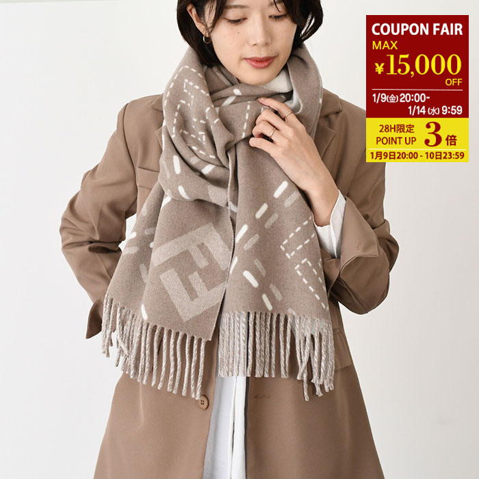 FENDI フェンディ マフラー ストール FXT113AQCWウール カシミア FENDI（フェンディ） マフラー ストール FXT113AQCW ウール カシミア