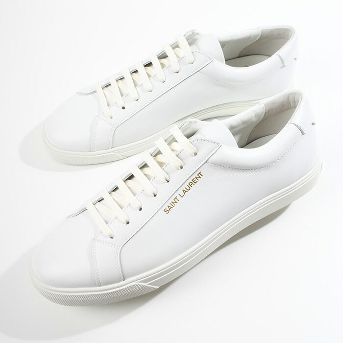 楽天市場 Saintlaurent サンローラン Andy アンディ ロートップ スニーカー 靴 ロゴ メンズ シューズ 男性用 カーフレザー ラバー ローカット ホワイト 白 ギフト プレゼント オススメ セレクトショップfelice