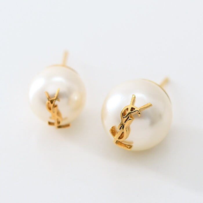 サンローラン　ピアス Saint Laurent オピウム YSL ピアス ゴールド/シルバー (Saint