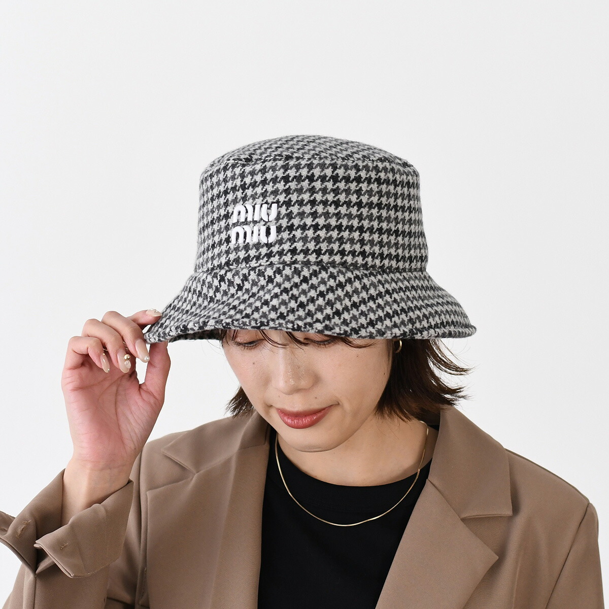 楽天市場】MIUMIU ミュウミュウ ベレー帽 5HC075 068 レディース