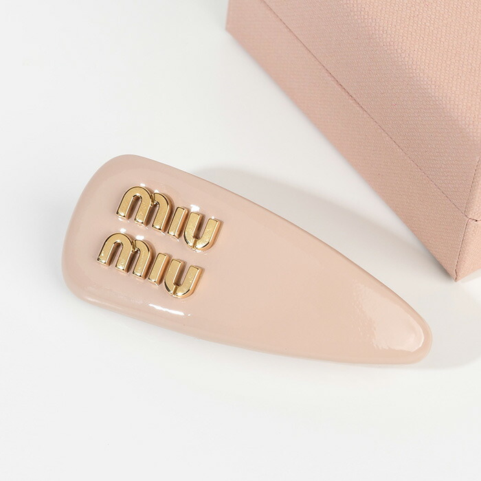 MIU MIU ミュウミュウ ヘアアクセサリー パテントレザー ヘア