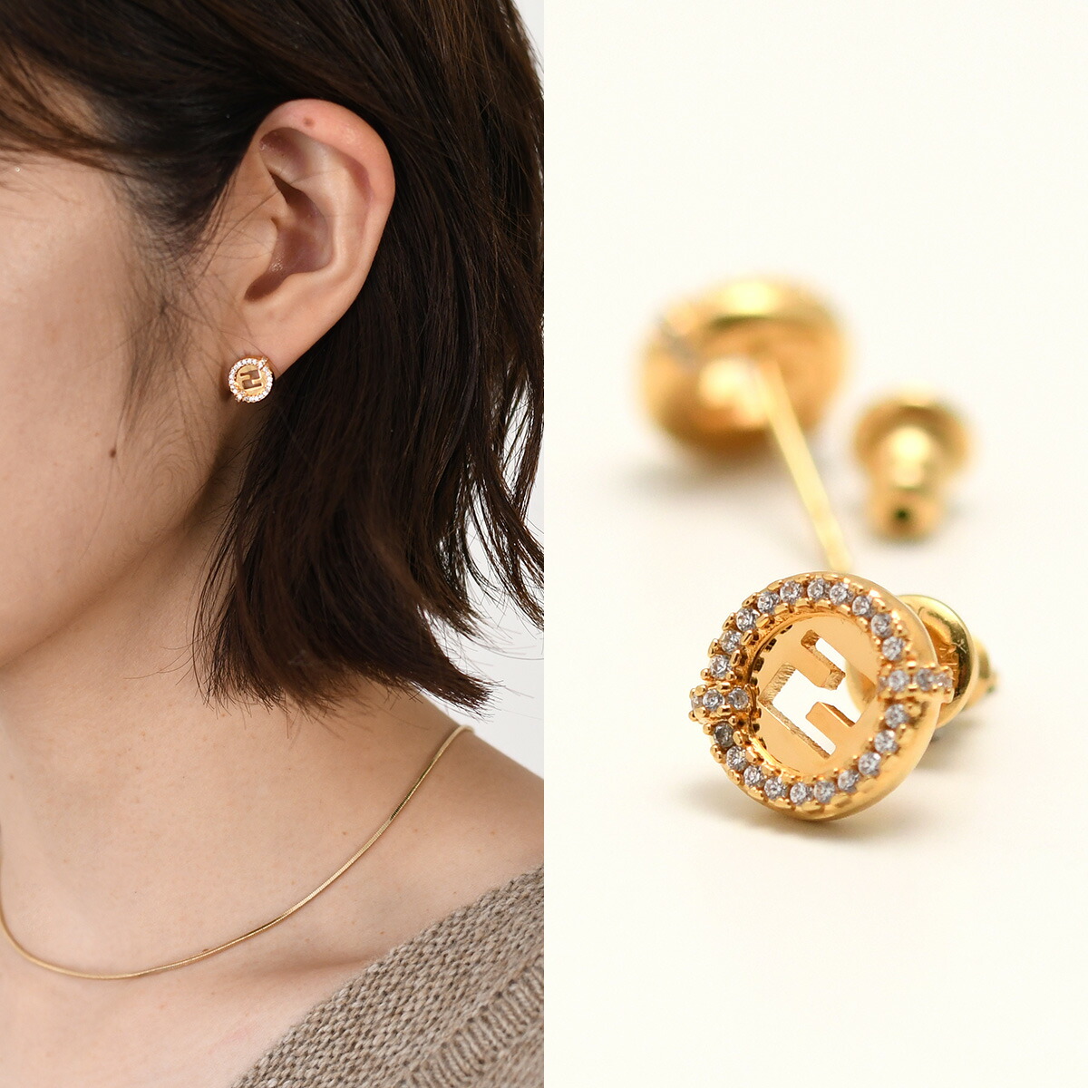 ✨FENDI earring✨フェンディピアス 花 フラワー 片耳 ✨FENDI earring✨フェンディピアス 花 フラワー 片耳 ✨FENDI earring
