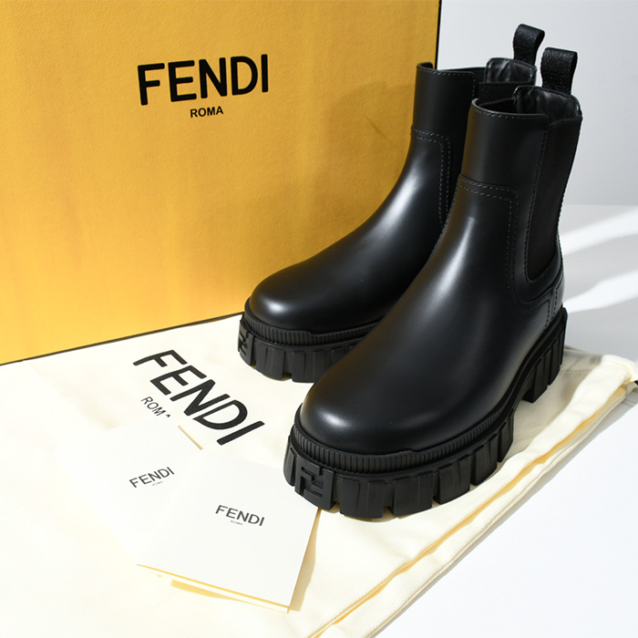 FENDI フェンディ ブーツ サイドゴアブーツ 黒 BLACK 靴 ブラック 人気