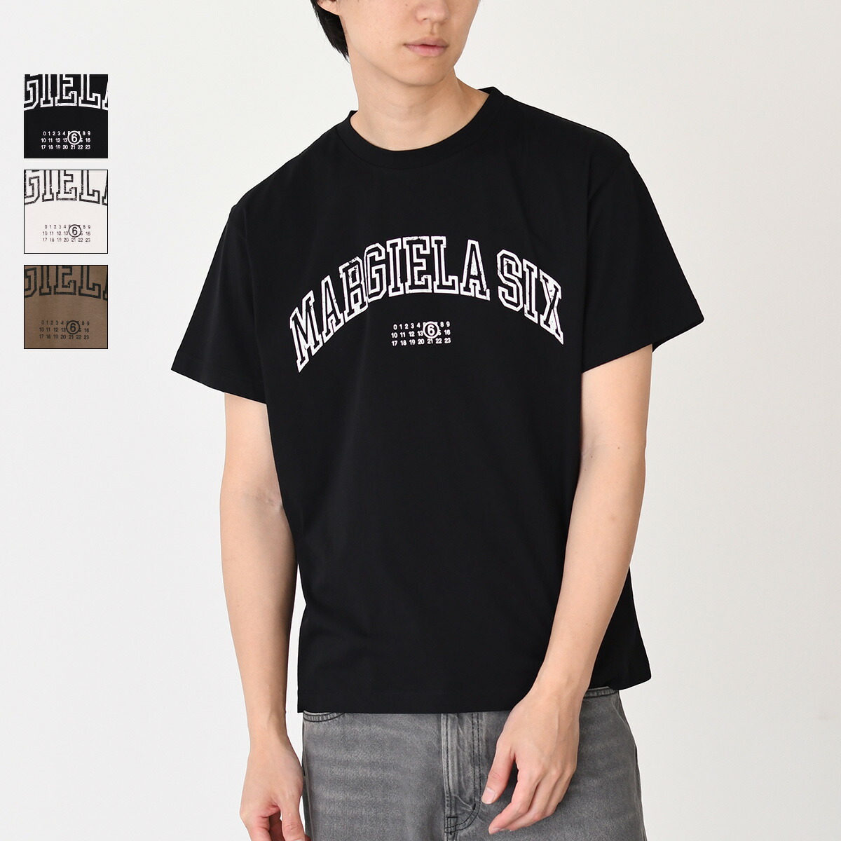 MM6 Maison Margiela ロンT / ブラック×ベージュ 楽天市場】【10％OFF対象】MM6 MAISON MARGIELA エムエム