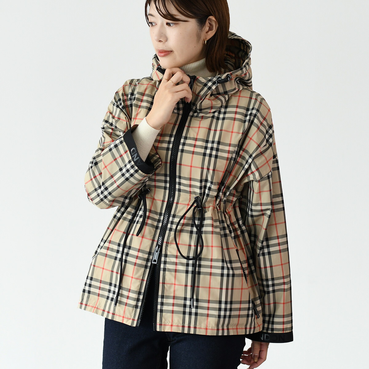 楽天市場】BURBERRY バーバリー ケープ ST GIANT CHECK CAPE