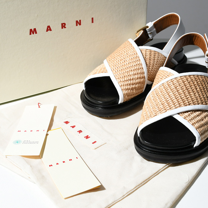 MARNI マルニ フスベット プレゼント ストラップ NATURAL 春夏