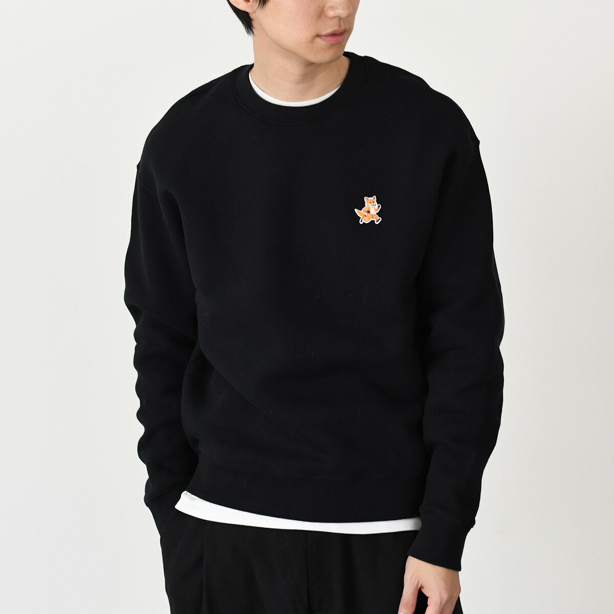 Maison Kitsuneスウェット MAISON KITSUNE メゾンキツネ トレーナー FOX HEAD PATCH
