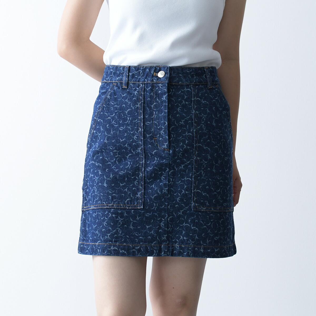 MAISON KITSUNÉ ネイビー スカート 34 楽天市場】メゾンキツネ MAISON KITSUNE デニムスカート 春夏