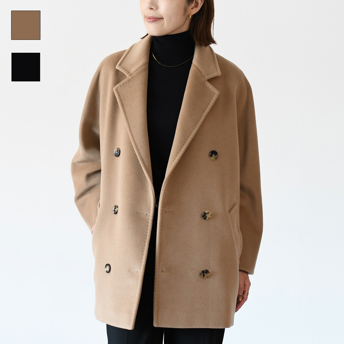 Burberrys ベージュ ウールコート BURBERRY バーバリー アウター チェック ドローストリング