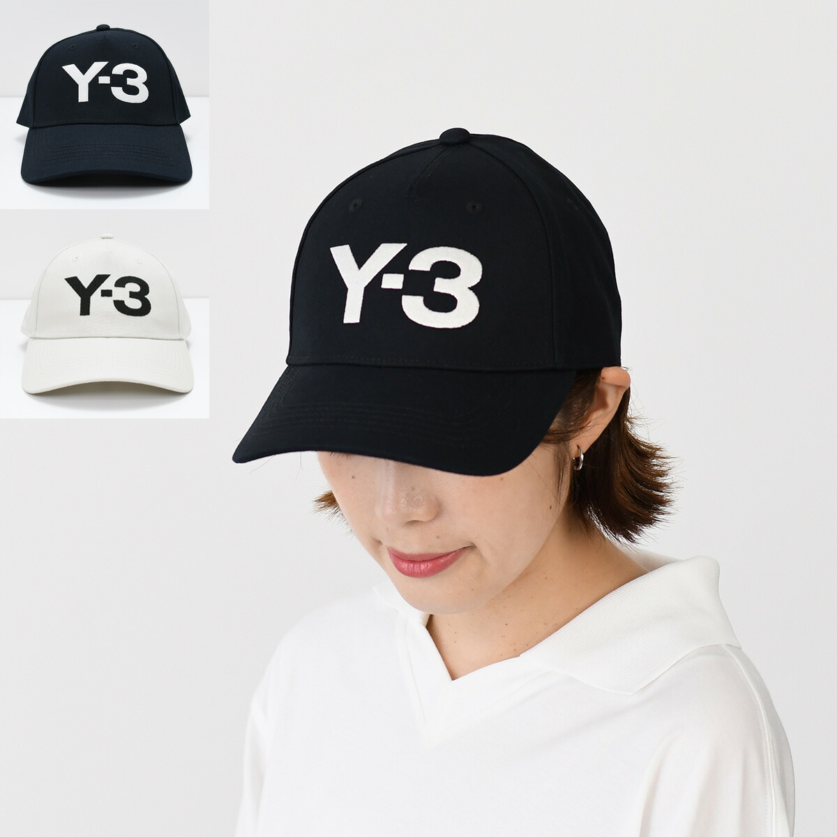 Y-3 ワイスリー 帽子 キャップ LOGO CAP JP1142 JP1144 レディース ユニセックス ブラック ホワイト コットン adidas アディダス ロゴ刺?