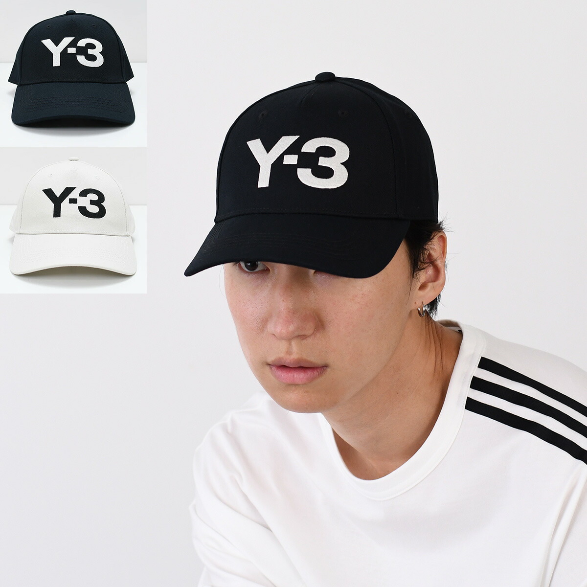 Y-3 ワイスリー 帽子 キャップ LOGO CAP JP1142 JP1144 メンズ ユニセックス ブラック ホワイト コットン adidas アディダス ロゴ刺?