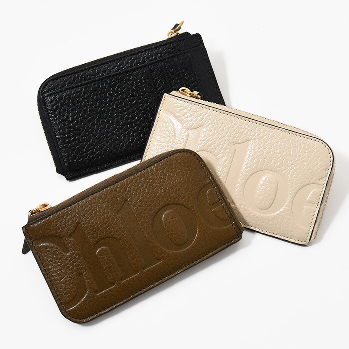 【P5倍】CHLOE クロエ カードケース BIKIE フラグメントカードケース CHC24WP453O21 レディース ブラック カーキ ベージュ カードホルダー コンパクト