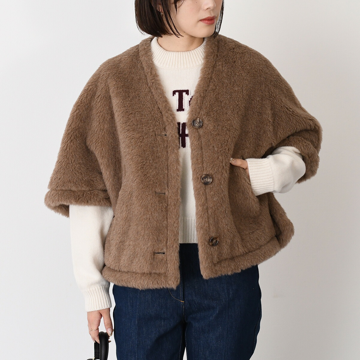 楽天市場】Max Mara マックスマーラ ケープ ポンチョ 羽織り ROLL