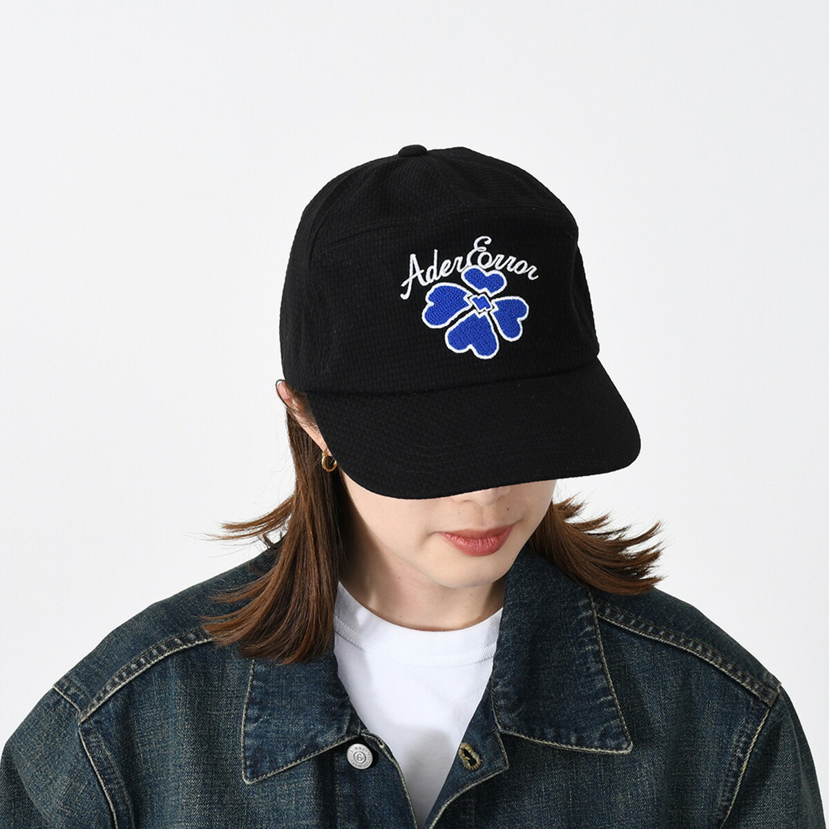 ADER ERROR アーダーエラー 帽子 キャップ M45 CAP BMADSSHW0203BK ユニセックス レディース BLACK ブラック ロゴ ベースボールキャップ 黒 カジュアル プレゼン
