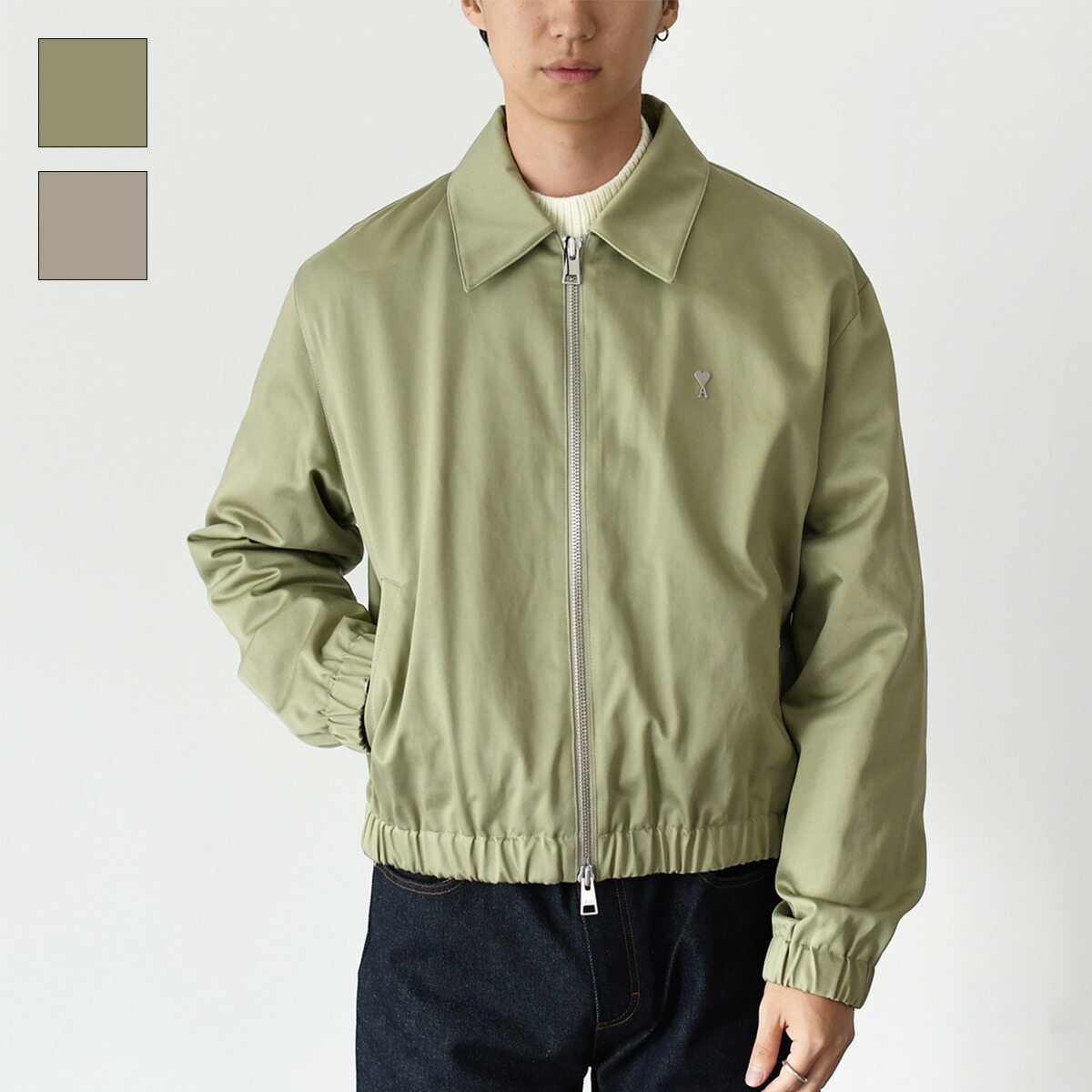 楽天市場】AMI Paris アミ パリス ジップ ナイロン ジャケット AMI