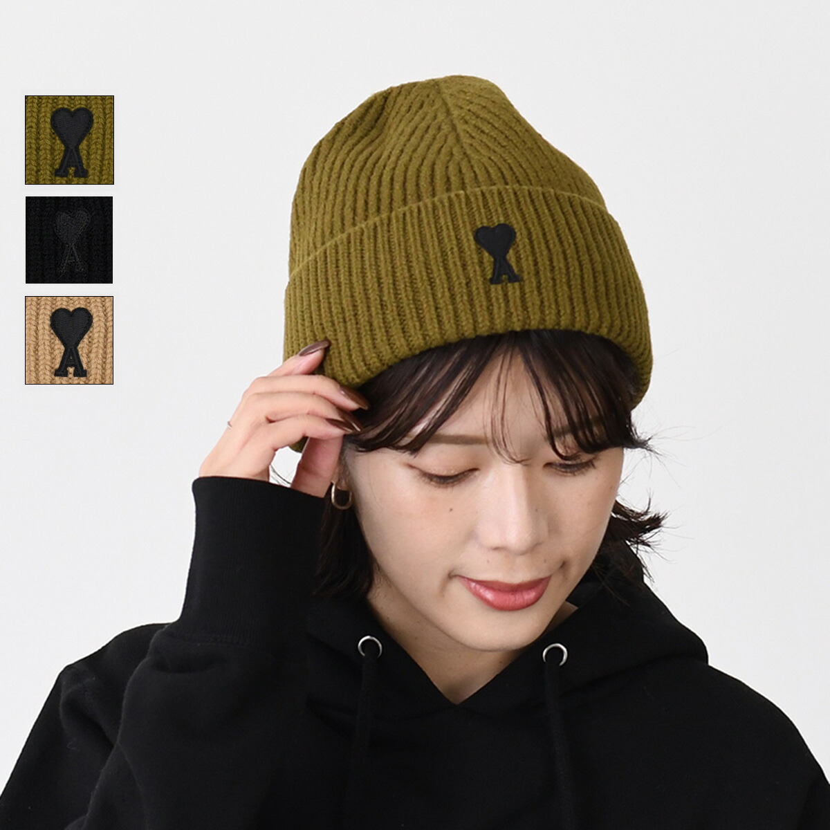 Ami Paris アミ パリス ニット帽 ビーニー 楽天市場】ami paris アミパリス ニット帽 ADC BEANIE UHA235