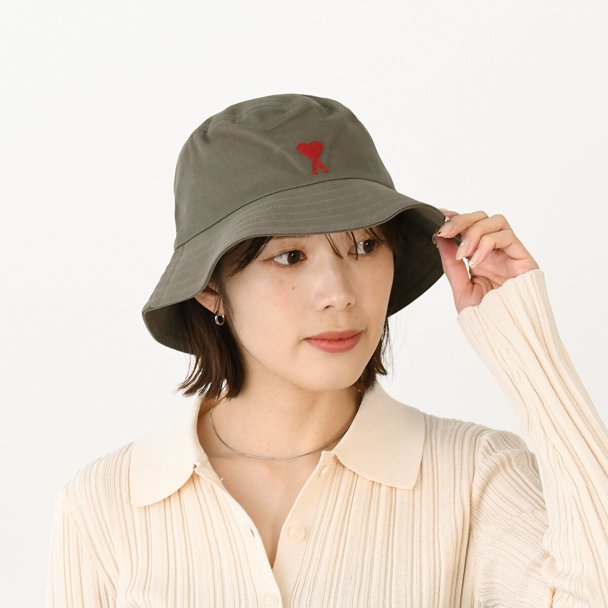 楽天市場】AMI Paris 帽子 アミ パリス AMI SMALL A HEART BUCKET HAT