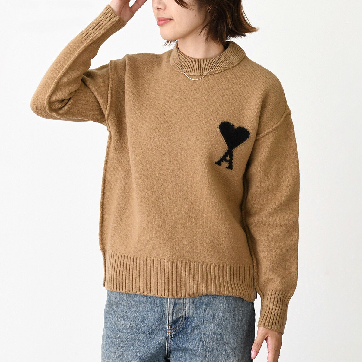 楽天市場】アミ パリス Ami de Coeur クルーネック アルパカブレンド