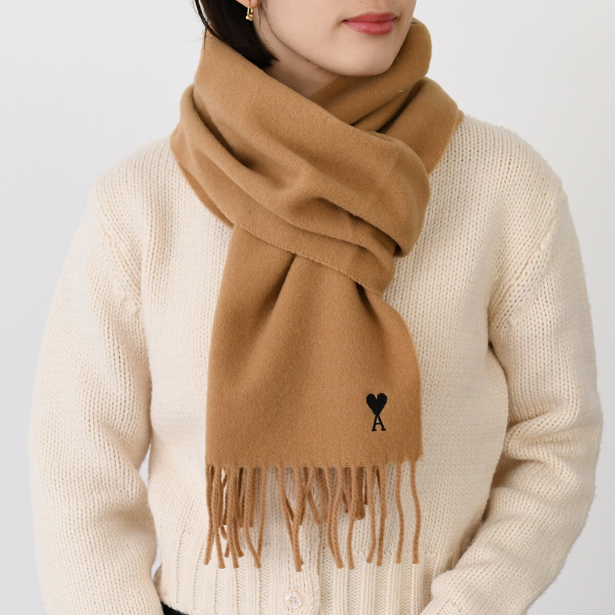 楽天市場】ami paris アミパリス マフラー BFUSF405.334 メンズ