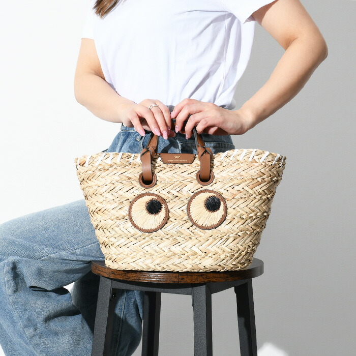 ANYA HINDMARCH アニヤ ハインドマーチ かごバッグ Small Paper Eyes