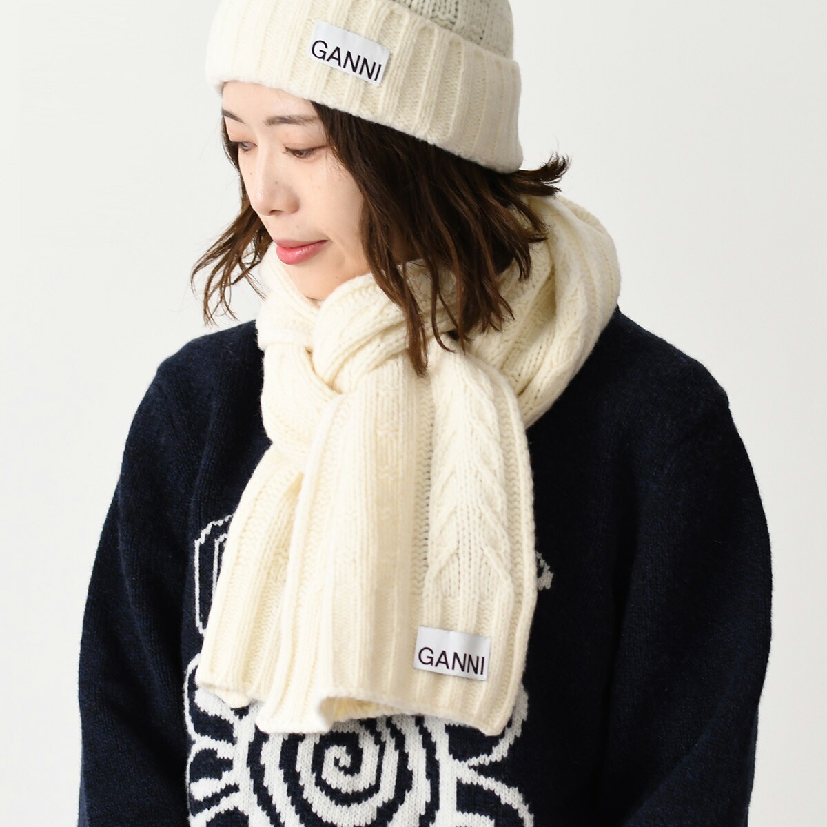 K1063 GANNI グラデーションマフラー 楽天市場】【8/1～3限定・最大2万円OFFクーポン配布中】GANNI