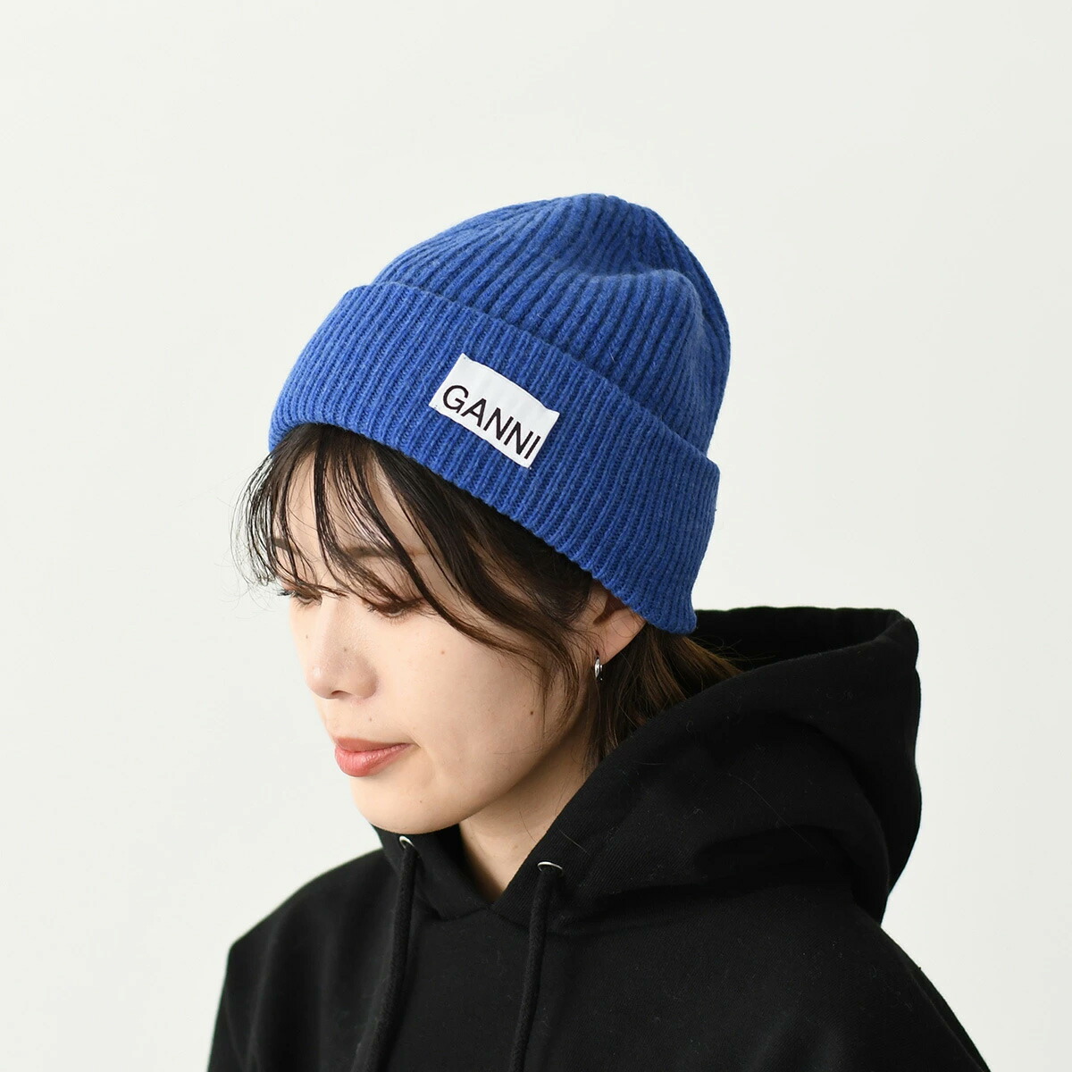 楽天市場】GANNI ガニー ニット帽 Light Structured Rib Knit Beanie