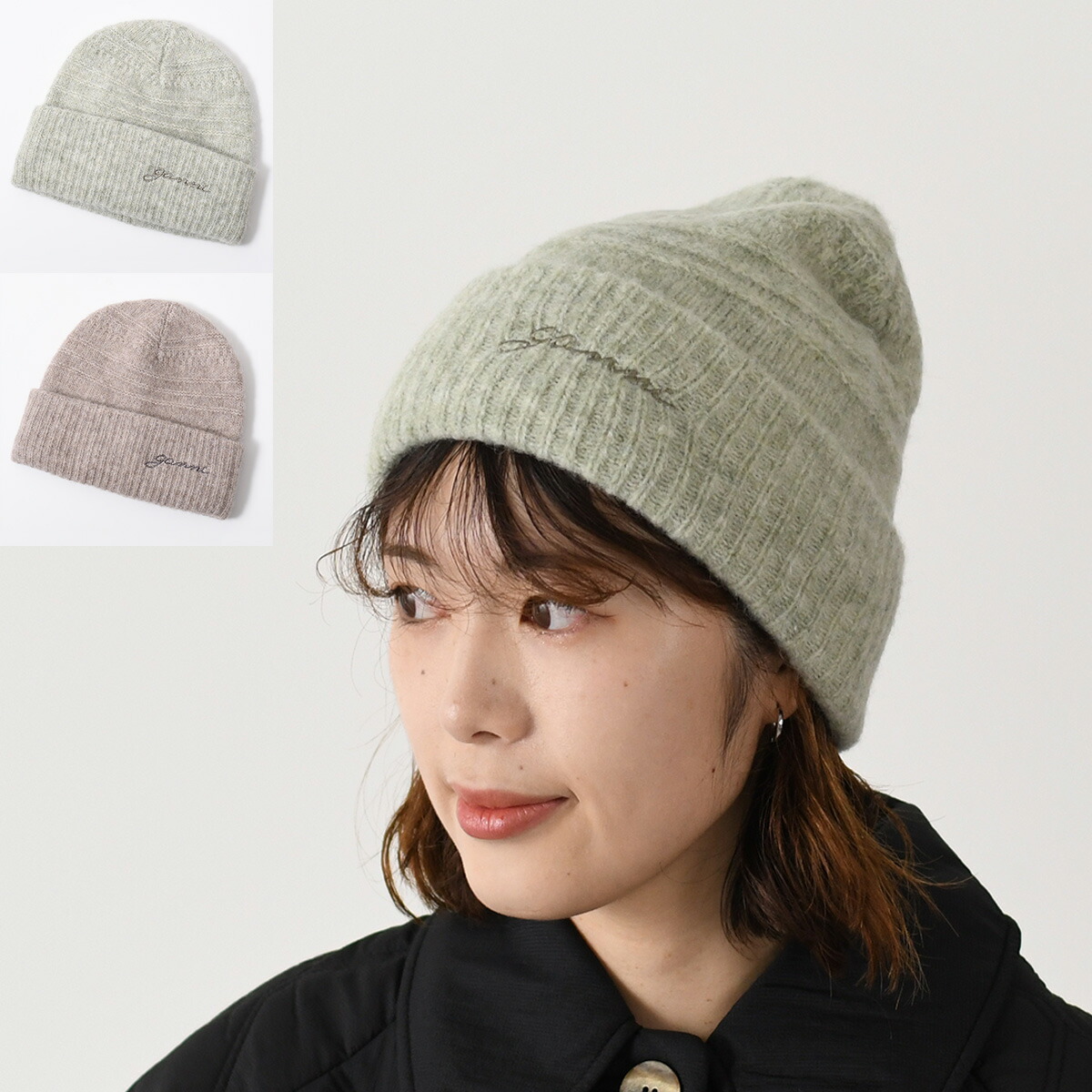 レディース Ganni ガニー ロゴ ニット帽 ニットキャップ グレー 楽天市場】【8/15～18限定・最大2万円OFFクーポン配布中】GANNI