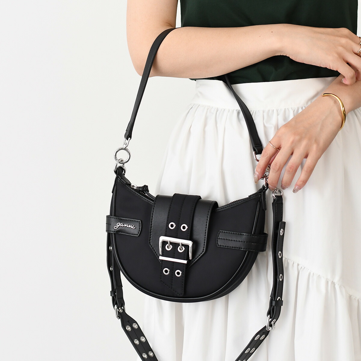 GANNI ハンドバッグ ショルダーバッグ 楽天市場】GANNI ガニー ハンドバッグ Knot Flap Over A4745