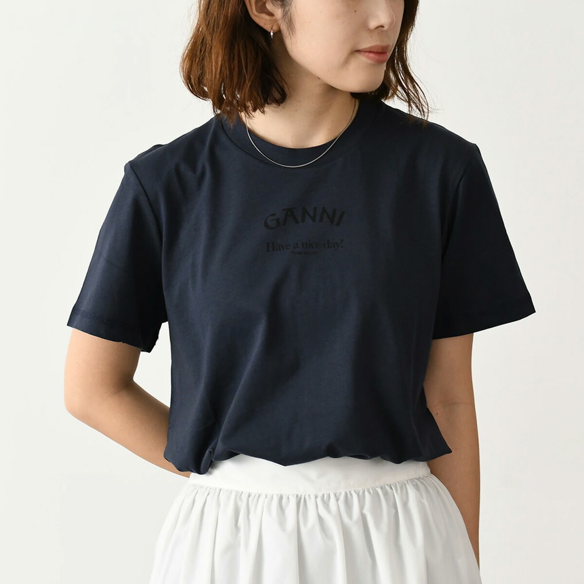 【新品】GANNI ガニー　中綿 ハイウエスト ハーフパンツ 38 360528382_3.jpg